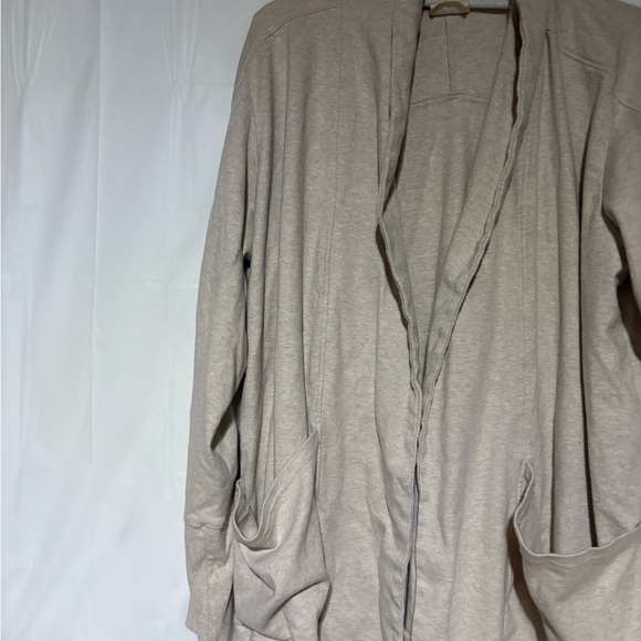 Pact Women's Beige Open-Front Cardigan - Picture 3 of 11